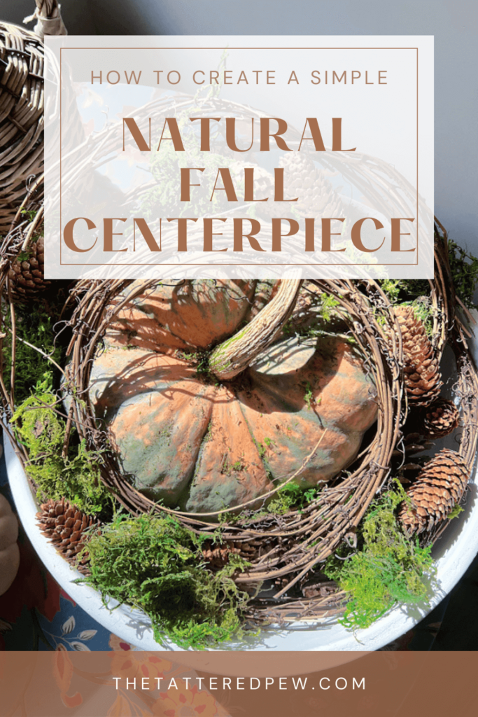 Learn how to easily create a simple fall Cneterpiece
