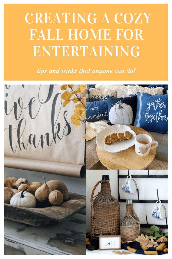 Fabulous tips and tricks for creating a cozy Fall home for entertaining.