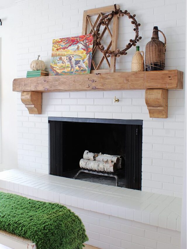 Paint by numbers brings a fun and colorful touch to any Fall decor or mantel.