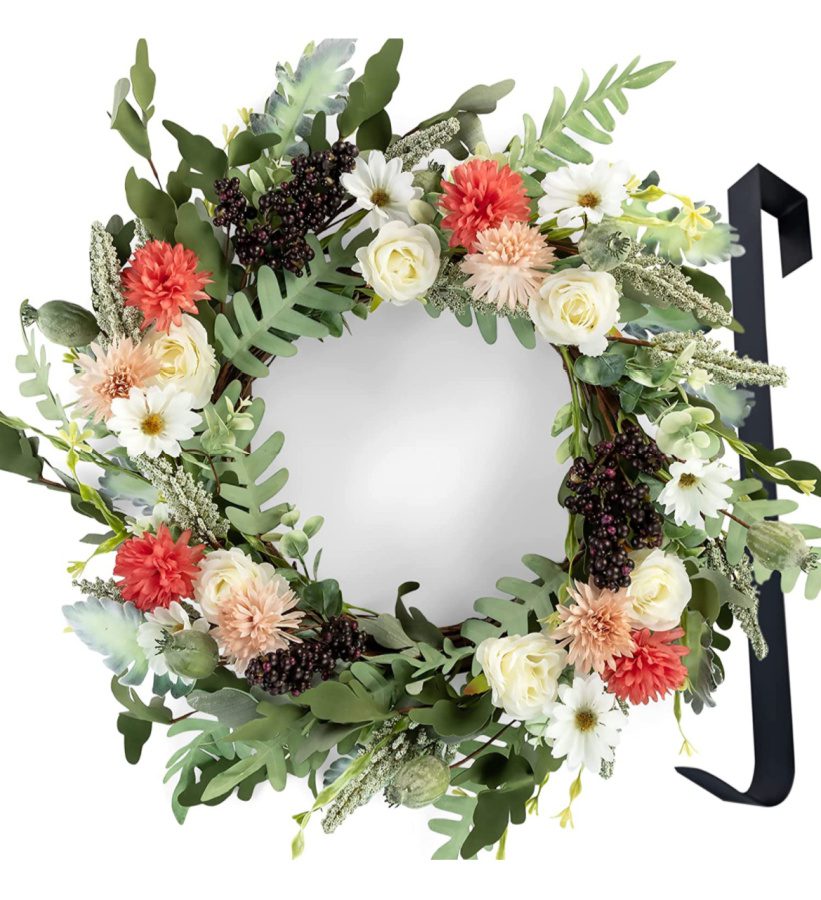 Dahlia Flower Wreath