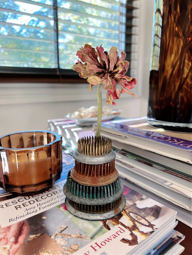 Decorating with Vintage Flower Frogs » Beauty with ease in the Garden