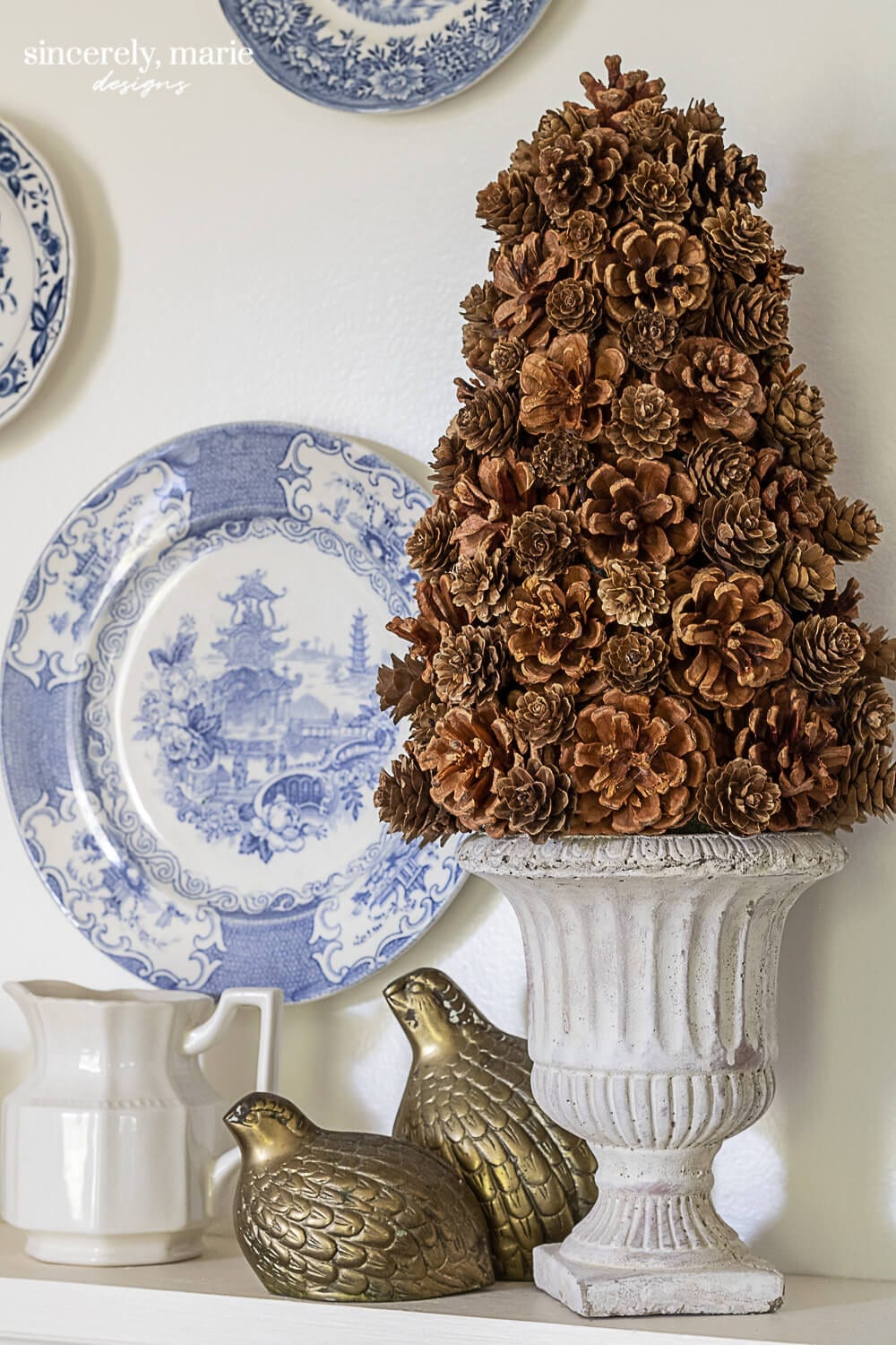 Welcome Home Sunday : DIY Pinecone Tree