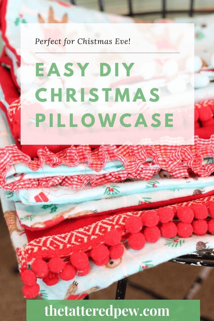 Why not start a new Christmas tradition by making these easy DIY Christmas pillowcase this year?