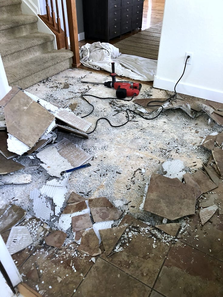 Jeffrey Court Renovation Challenge Week 2: Entryway Demolition