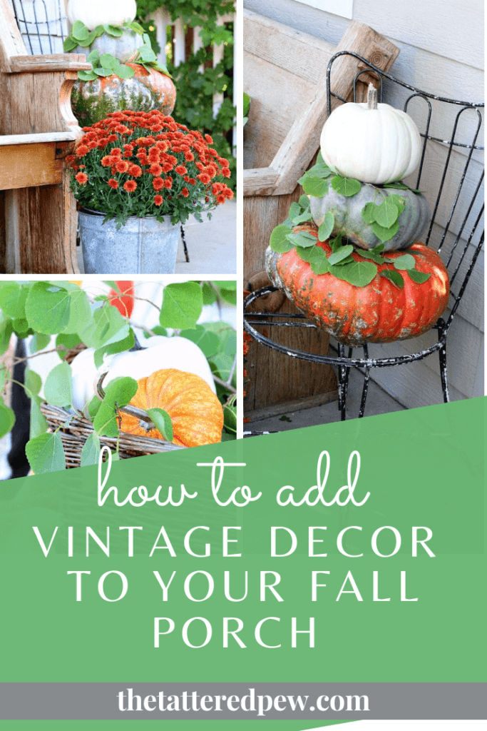 How to add vintage decor to your fall porch!!