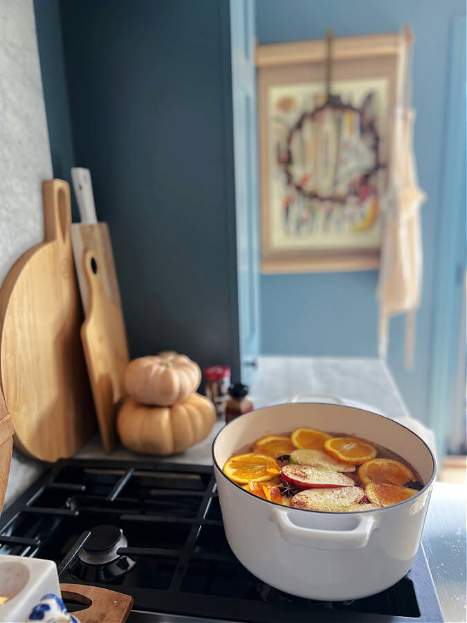 Fall simmer pot on stove