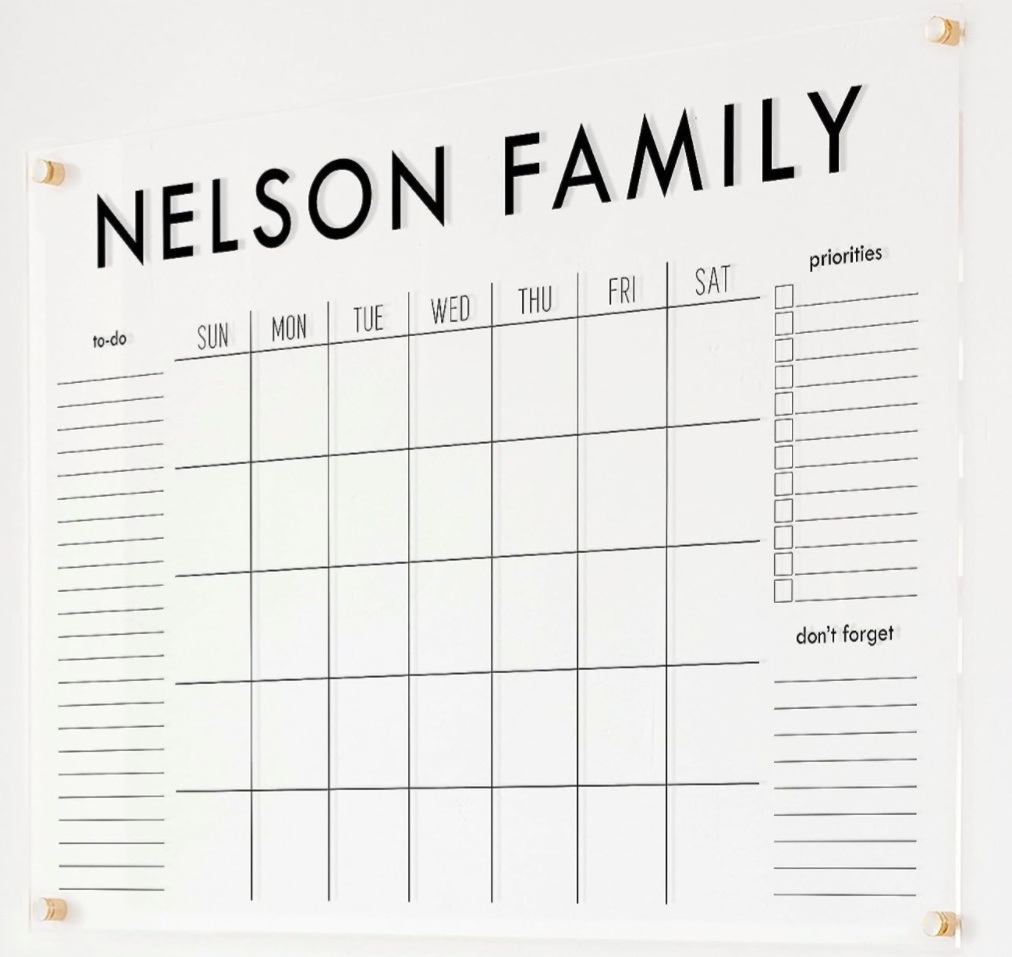 Monday Must Haves Back to School calendar