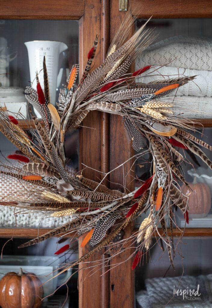 feather wreath
