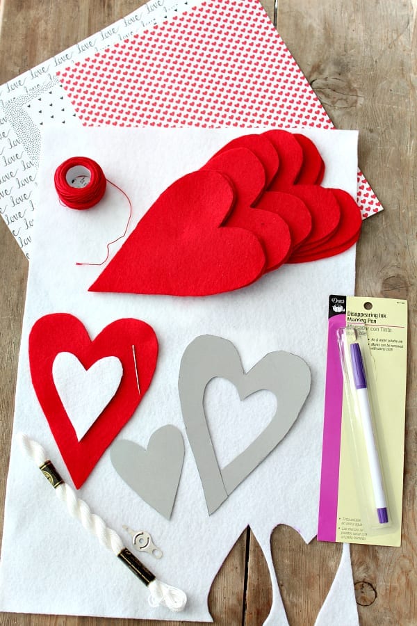 Felted Heart Pillows With Pockets for Love Notes The Tattered Pew