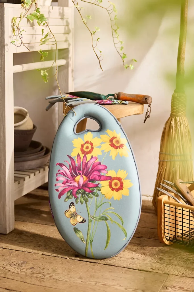 floral kneeler for garden