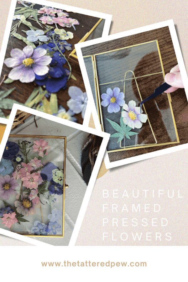 DIY beautiful framed pressed flowers