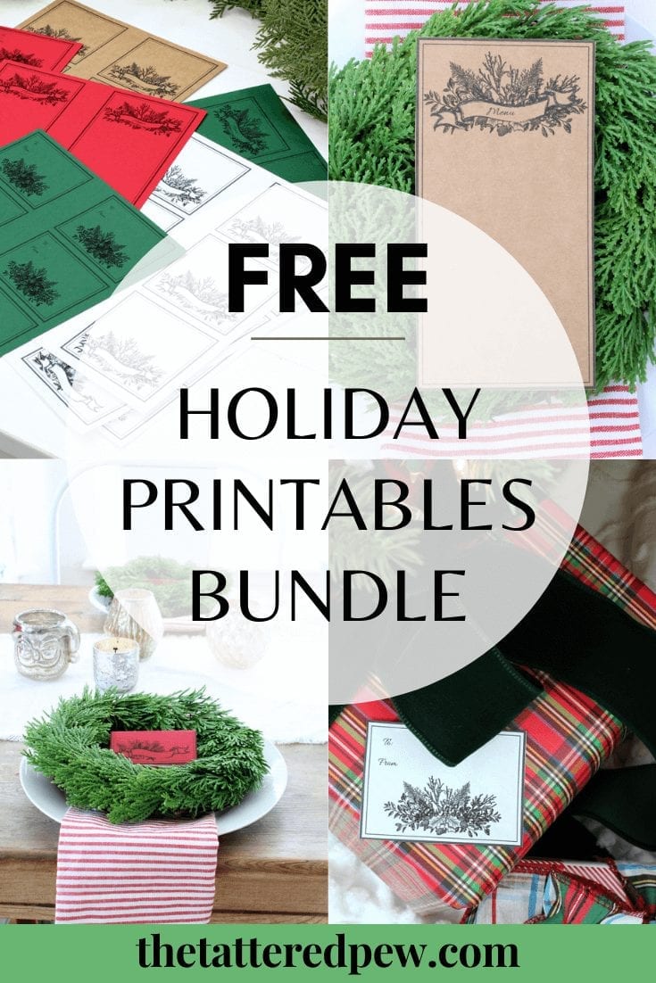 You will love this free holiday printables bundle!