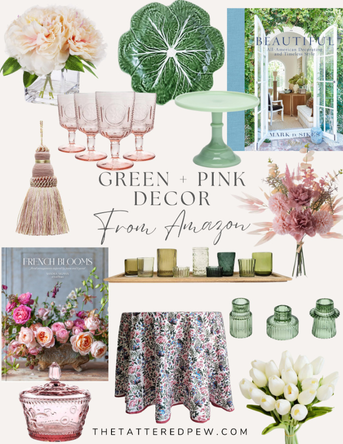 Amazon Green and Pink Decor