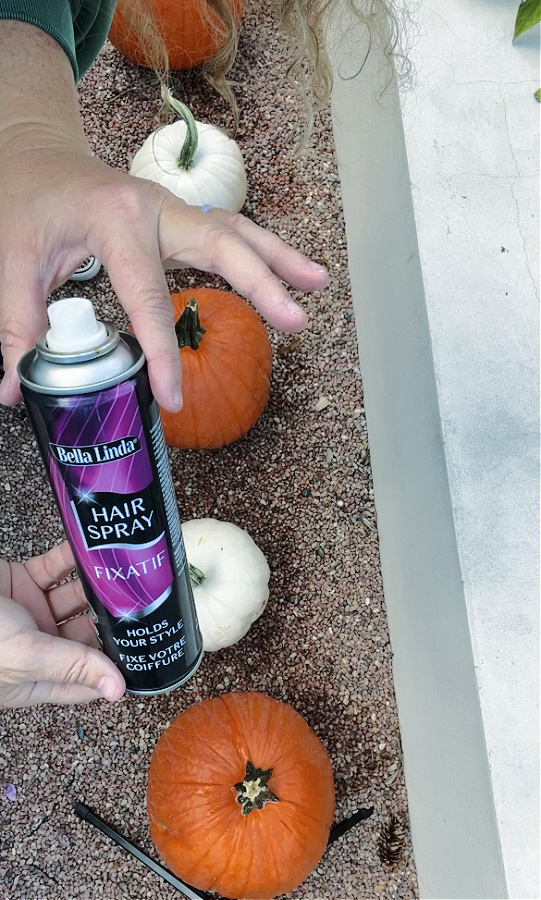 hairspray for preserving pumpkins