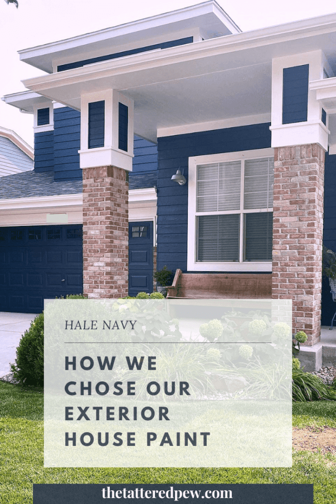 Hale Navy: How we chose our exterior paint color! #halenavy