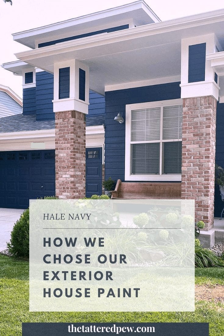 Hale Navy How We Chose Our Exterior Paint Color » Grow Beauty With Ease