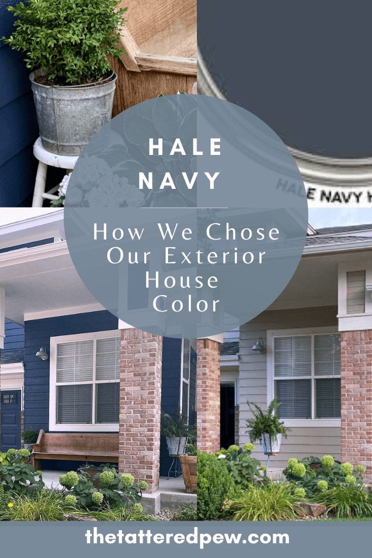 Hale Navy How We Chose Our Exterior Paint Color » Beauty with ease in