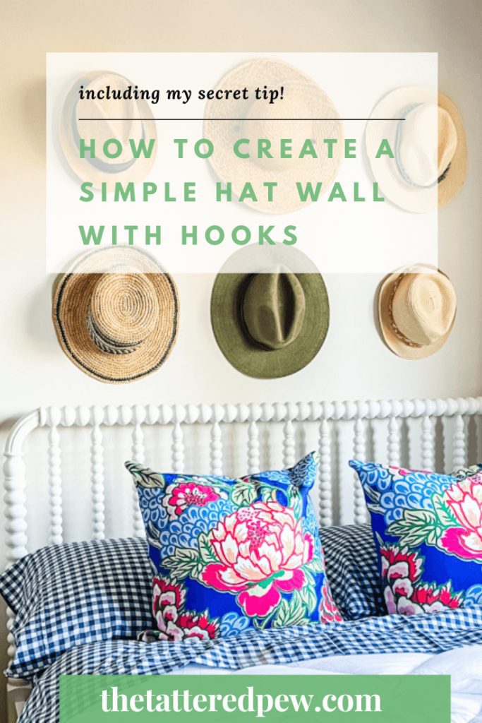 How To Create a Simple Hat Wall Using Hooks » The Tattered Pew