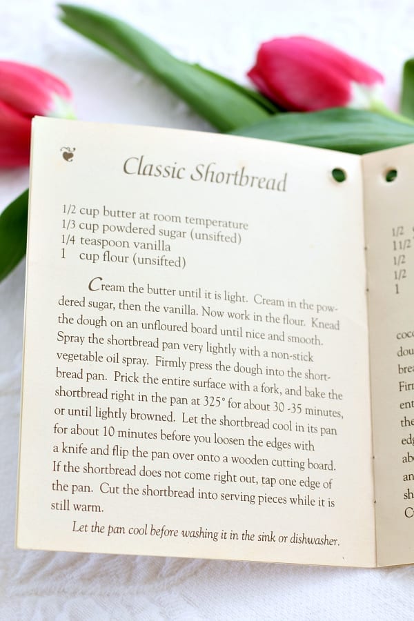 A classic shortbread recipe to use in the ceramic cookie mold.