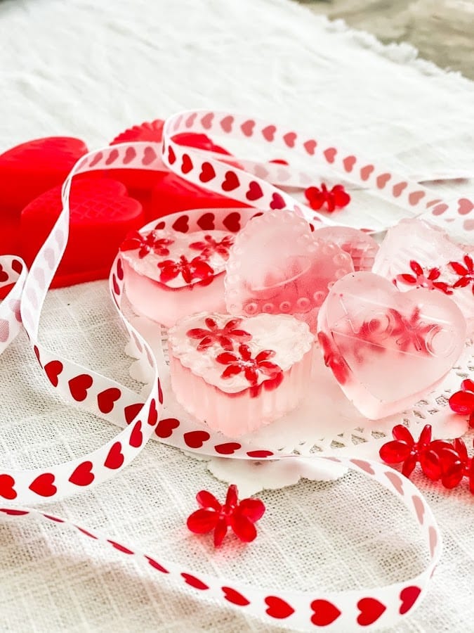 Heart shaped soaps for Valentine's Day!