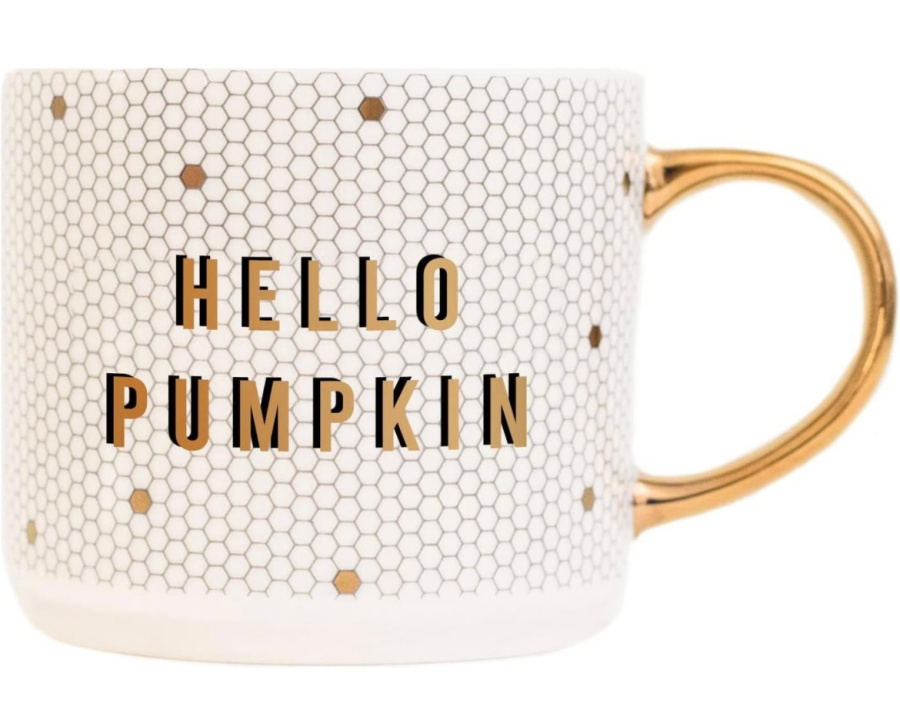 hello pumpkin mug for Fall