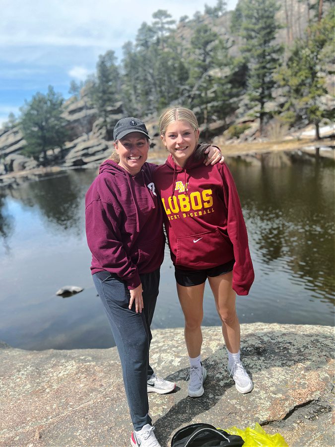 Grace and I at Gem Lake in Estes Park, Colorado.