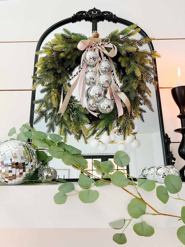 Welcome Home Saturday: Evergreen Disco Ball Wreath