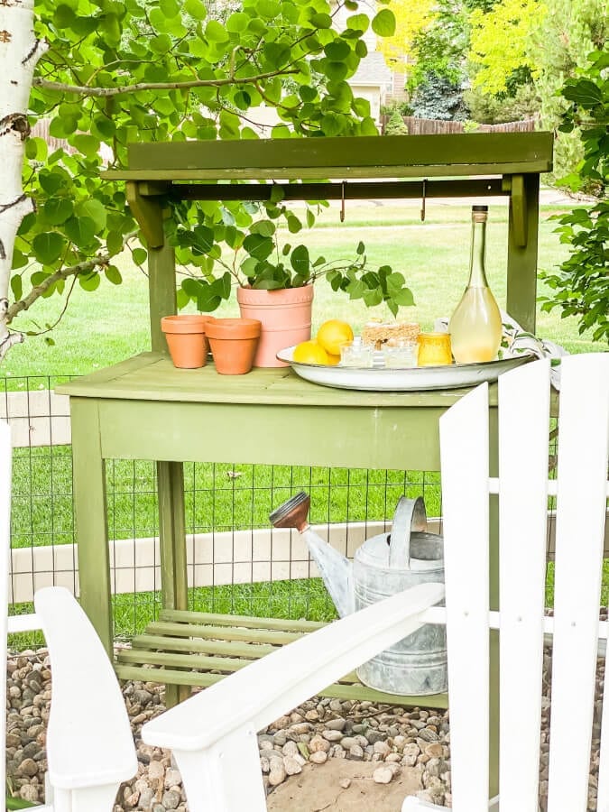 Homemade limoncello tastes better outside!