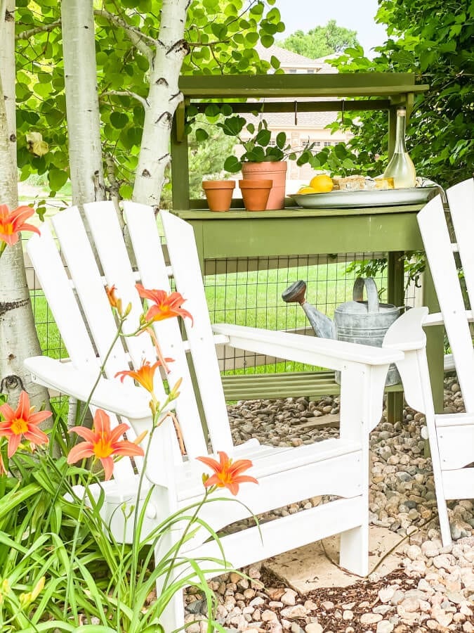 I have been enjoying sipping my homemade limoncello in our garden this summer!