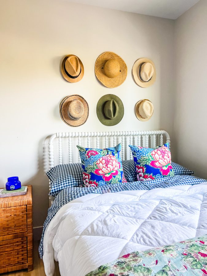 Hat on deals the bed