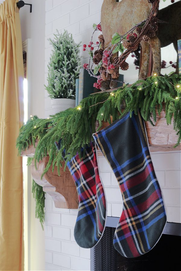 Pretty plaid Christmas stockings