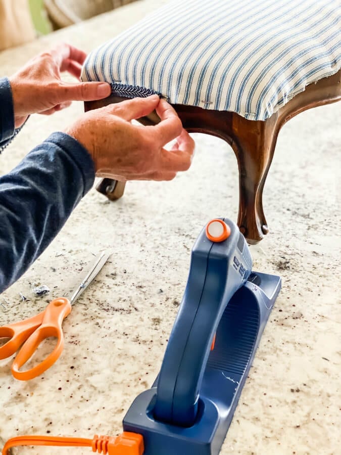 Vintage footstool makeover!