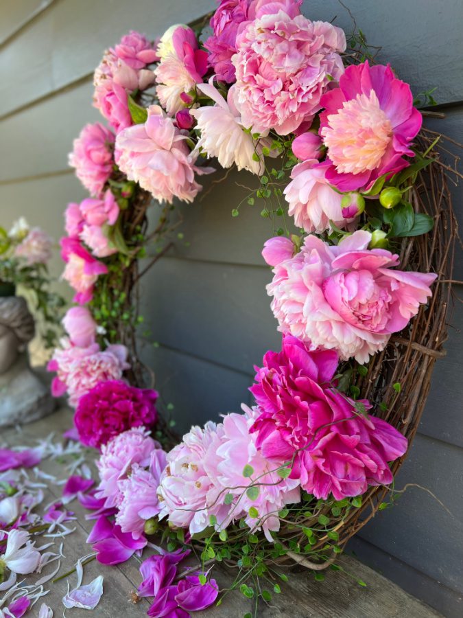 How To Make a Dried Peony Wreath