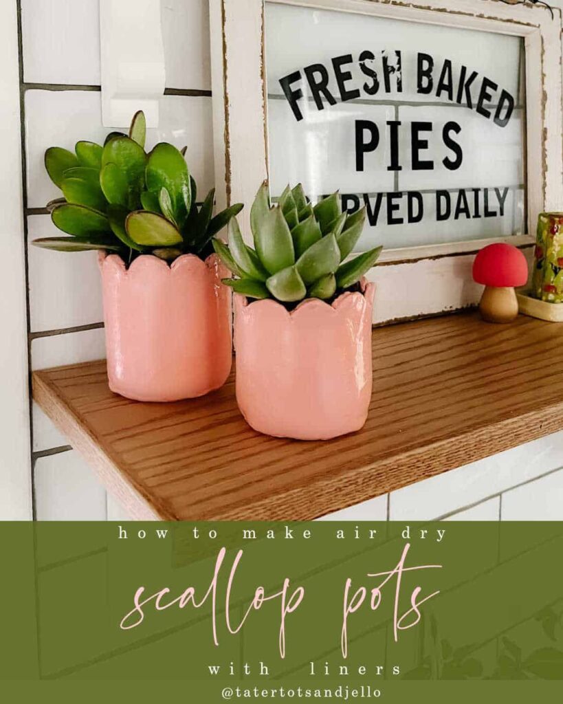 Welcome Home Saturday: DIY Scalloped Succulent Pots