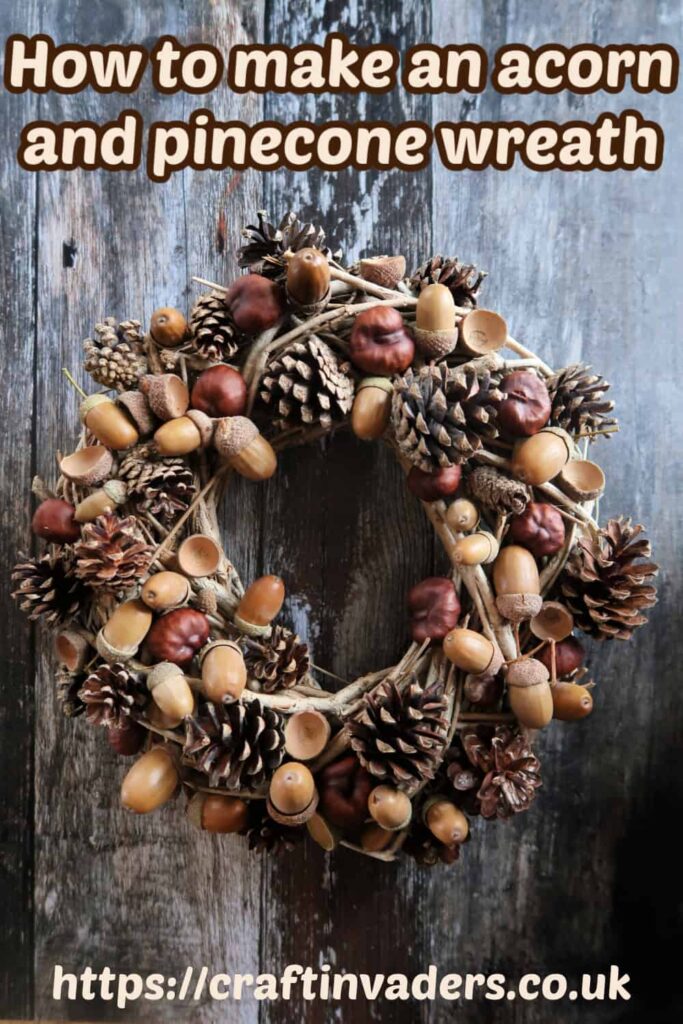 pinecone and acorn wreath