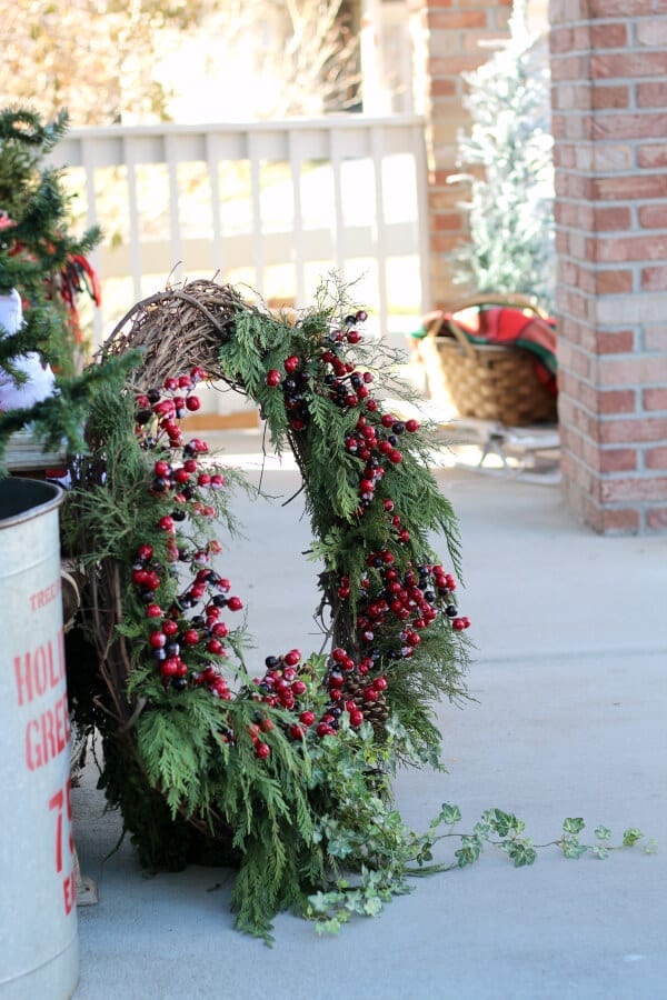 large christmas wreath