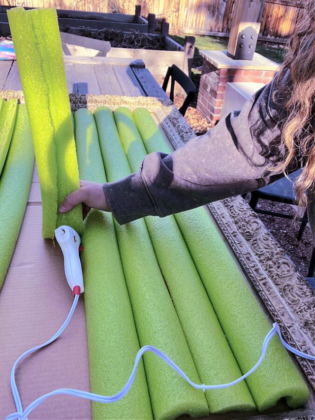 How To Make Pool Noodle Art In A Frame » Grow Beauty With Ease