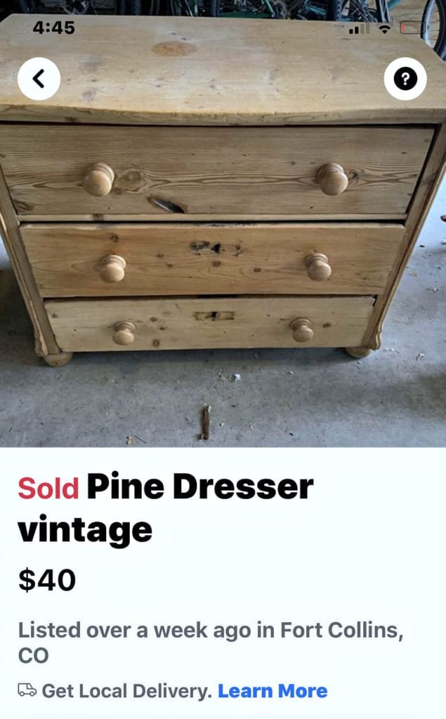 Facebook marketplace has proven itself helpful in finding vintage decor at an affordable price!