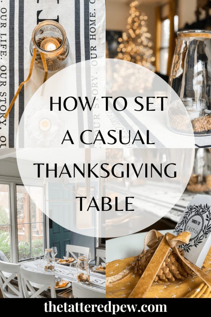 How to set a casual Thanksgiving tablescape!