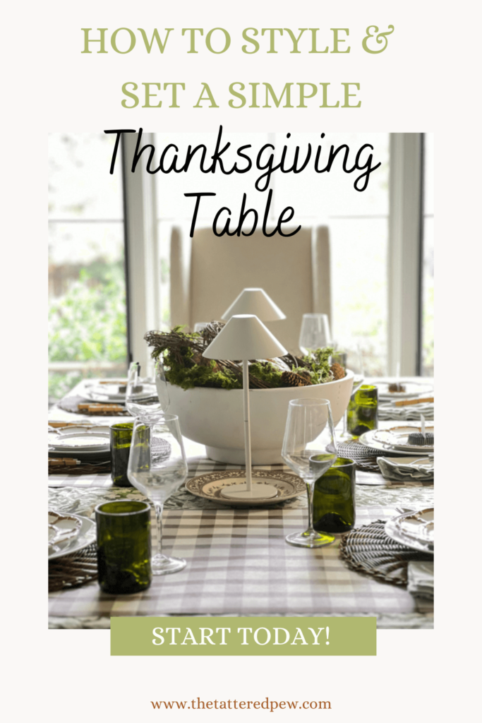 How to set and style a simple Thanksgiving Table