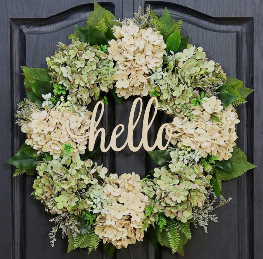 Hello Hydrangea Wreath