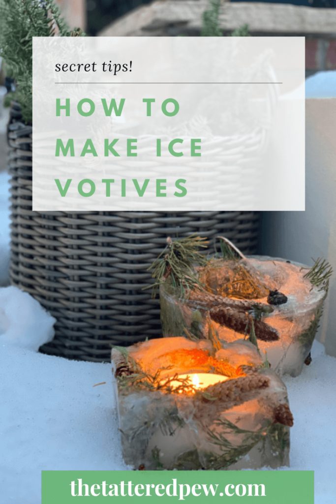 How to make ice votives or ice luminaries at home!