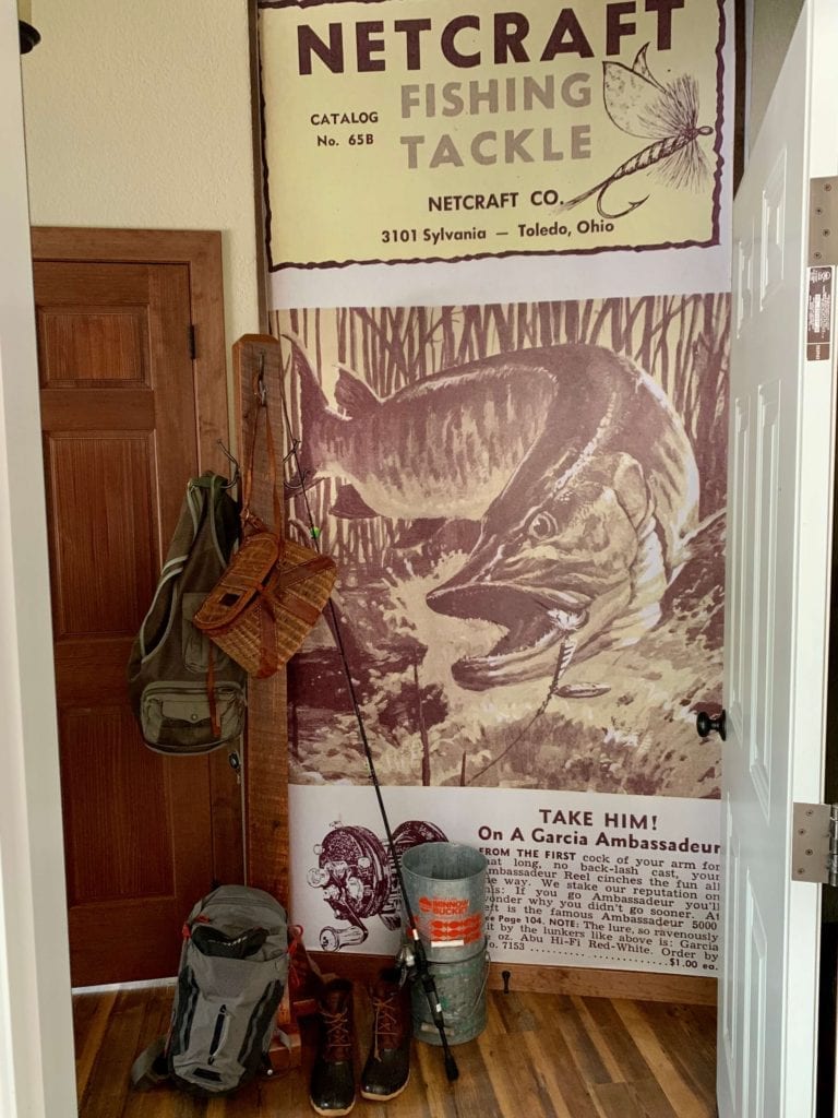 Welcome Home Sunday: Fishing ad turned into wall mural!