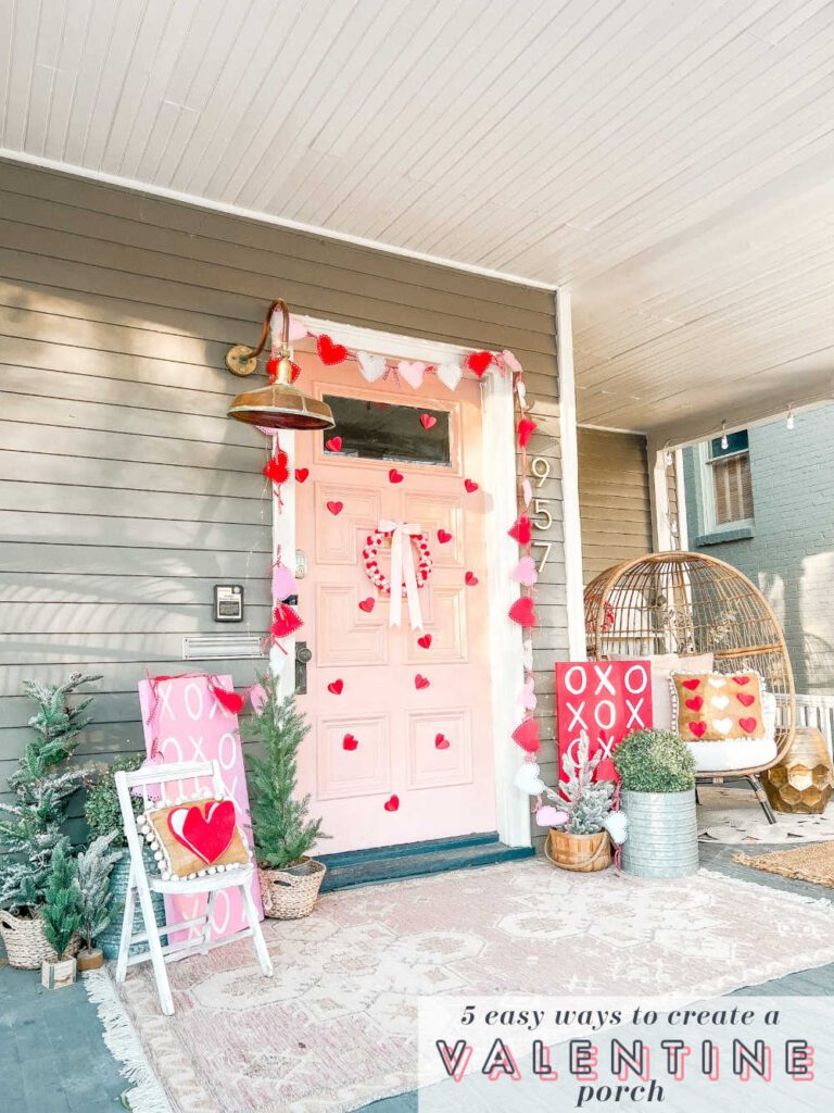 Welcome Home Saturday: Easy Valentine Porch