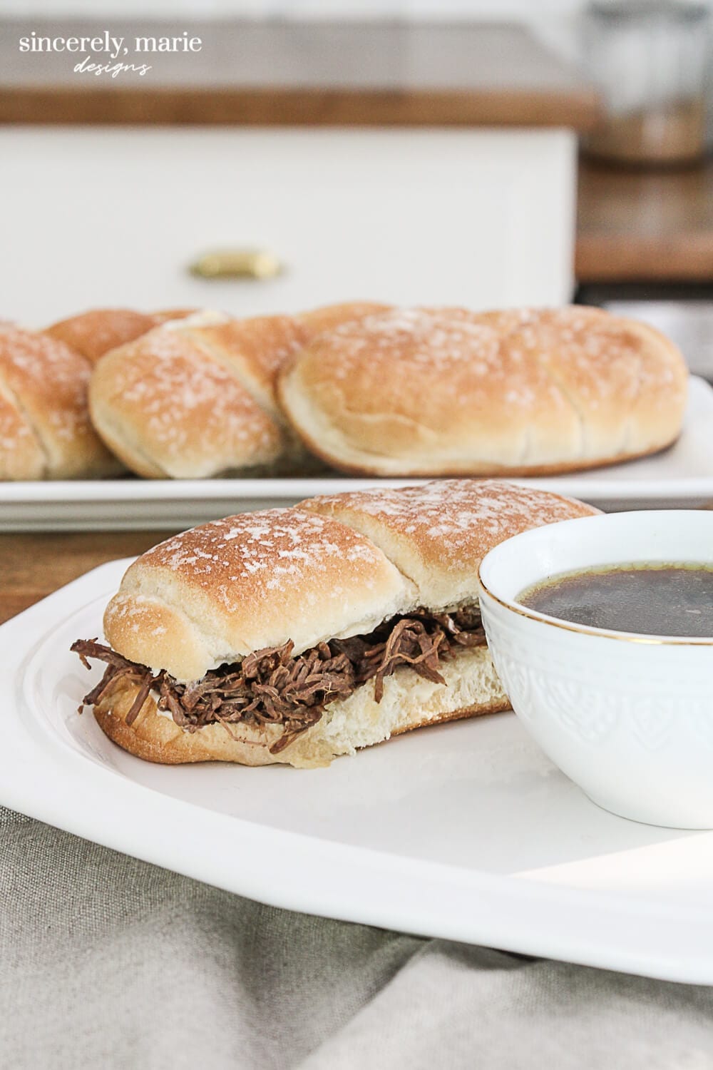 Welcome Home Sunday: Crock Pot French dip 2 ways