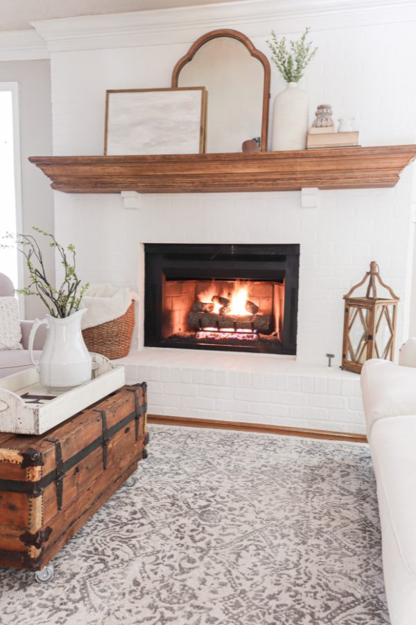 Welcome Home Saturday: How to lime slurry your brick fireplace