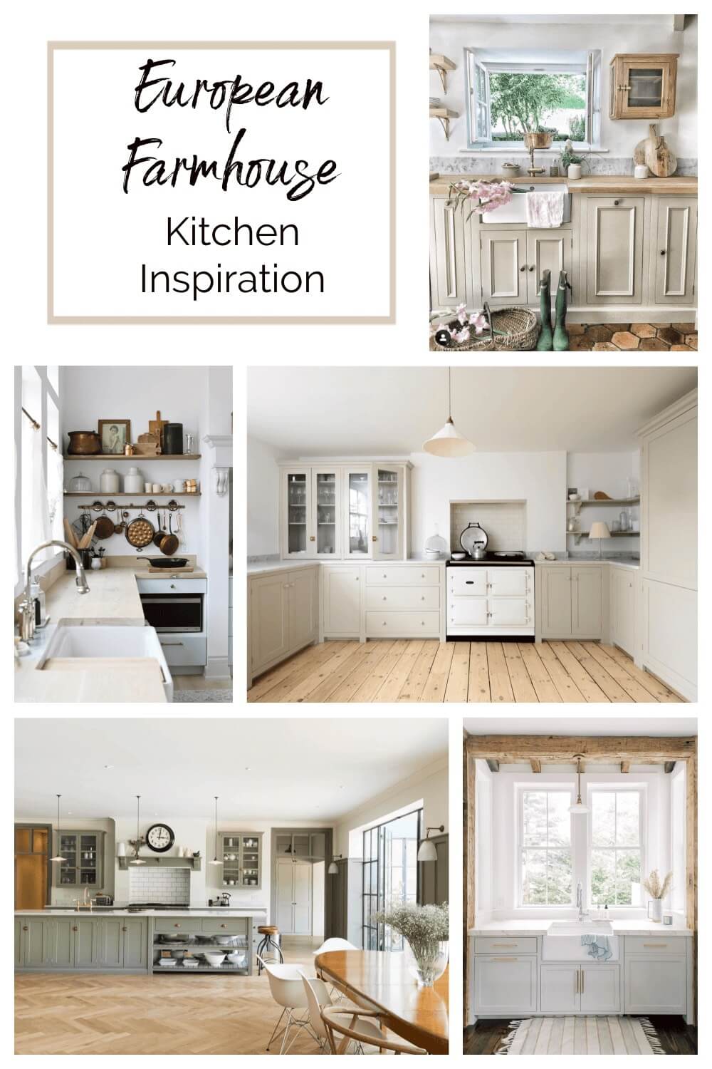 Welcome Home Saturday: European Farmhouse Kitchen Inspiration