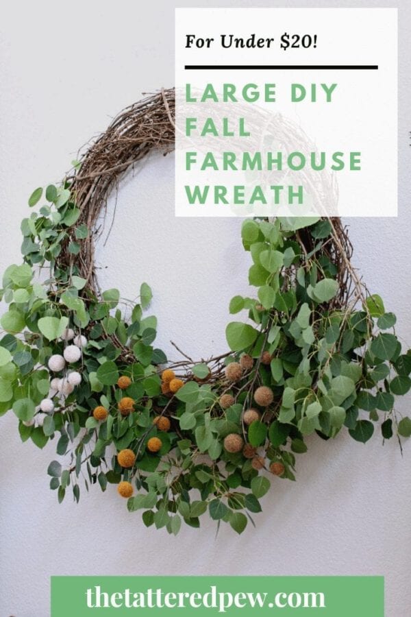 Large DIY Fall Farmhouse Wreath » Grow Beauty With Ease