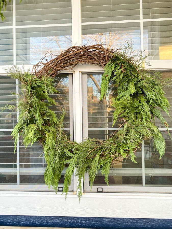 A wreath in the making...step by step how to!