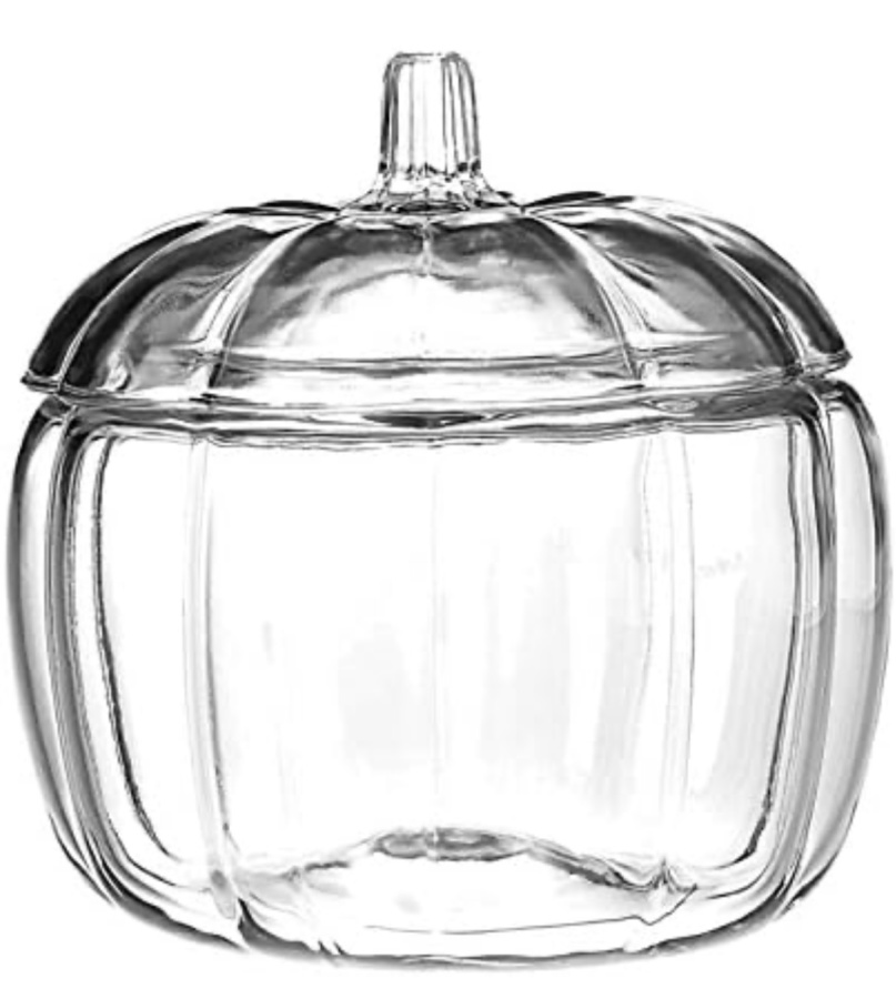 Anchor hocking glass pumpkin jar